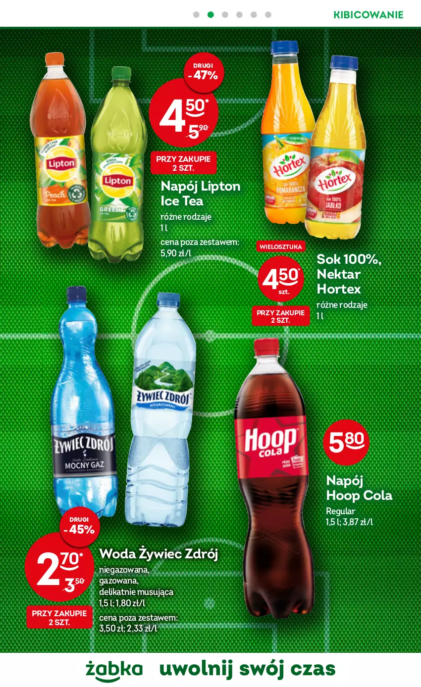 Gazetka promocyjna Żabka - ważna 09.11 do 15.11.2022 - strona 9 - produkty: BIC, Hoop, Hortex, Ice tea, Lipton, Mus, Napój, Nektar, Sok, Woda, Woda niegazowana