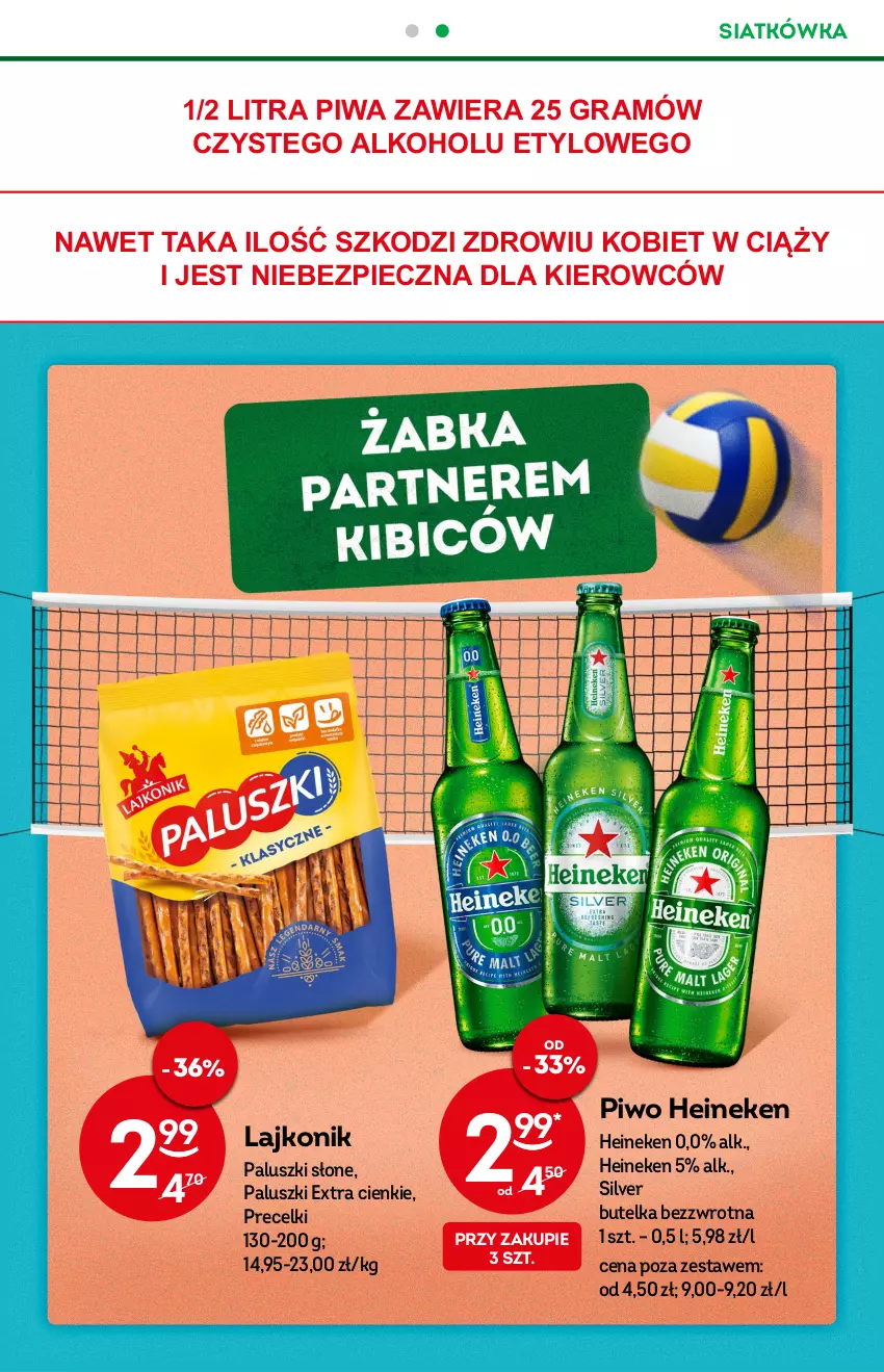 Gazetka promocyjna Żabka - ważna 14.09 do 20.09.2022 - strona 7 - produkty: Gra, Heineken, Lajkonik, Piec, Piwa, Piwo, Precelki