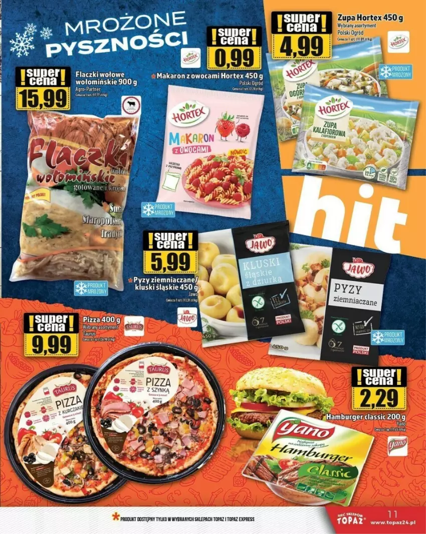 Gazetka promocyjna Topaz - ważna 24.01.2024 do 10.01.2025 - strona 3 - produkty: Hortex, Makaron, Ogród, Pizza, Top, Zupa