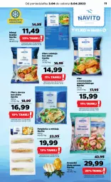 Gazetka promocyjna Netto - Artykuły spożywcze - Gazetka - ważna od 08.04 do 08.04.2023 - strona 11 - produkty: Polędwica, Filet z morszczuka, Filet z mintaja, Krewetki, Mintaj, Dorsz