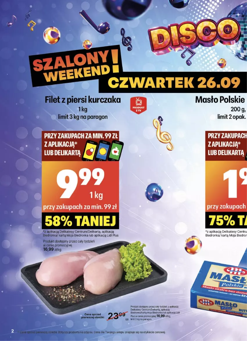 Gazetka promocyjna Delikatesy Centrum - NOWA GAZETKA Delikatesy Centrum od 26 września! 26.09-02.10.2024 - ważna 26.09 do 02.10.2024 - strona 2 - produkty: Dron, Kurczak, Masło, Rum