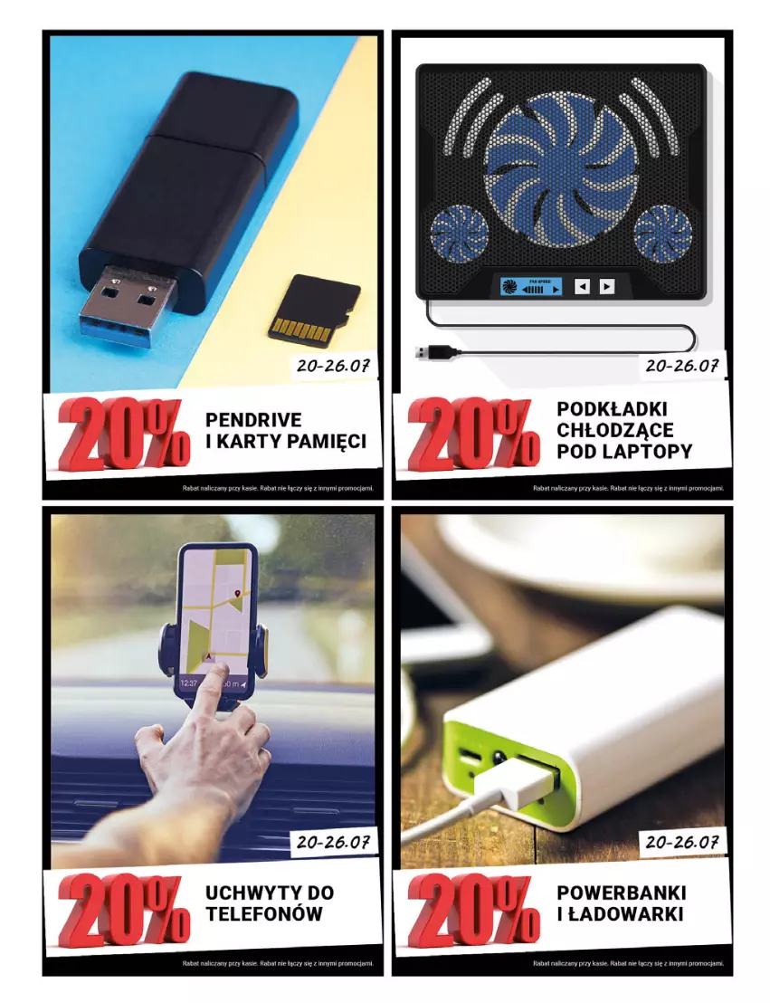 Gazetka promocyjna Bi1 - Kolorowe Przygotowania - ważna 20.07 do 26.07.2022 - strona 9 - produkty: Pendrive, Podkład, Powerbank, Telefon, Top, Uchwyty