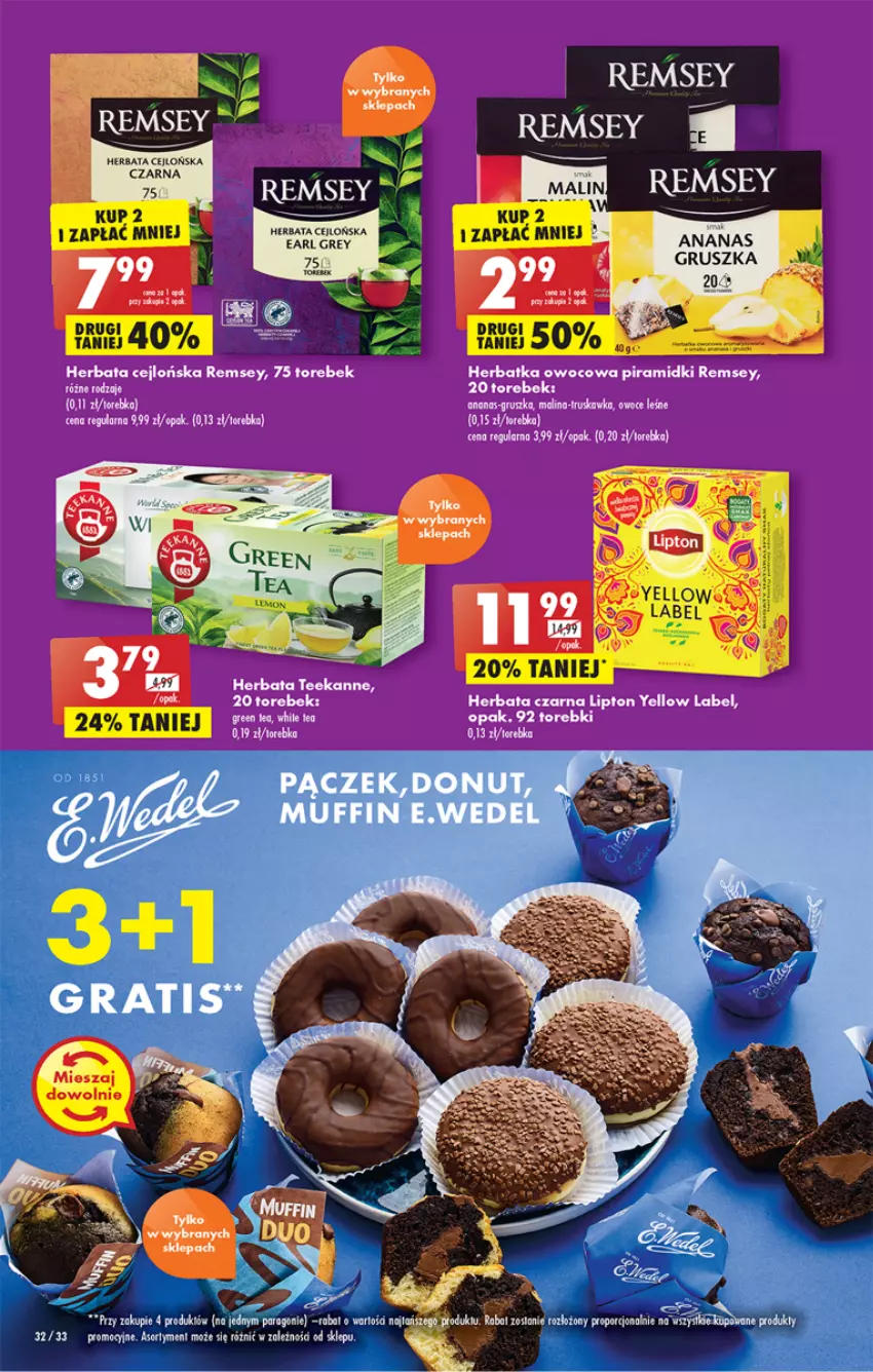 Gazetka promocyjna Biedronka - Gazetka - Biedronka.pl - ważna 28.11 do 03.12.2022 - strona 32 - produkty: Ananas, Herbata, Herbata czarna, Lipton, Owoce, Por, Torebka