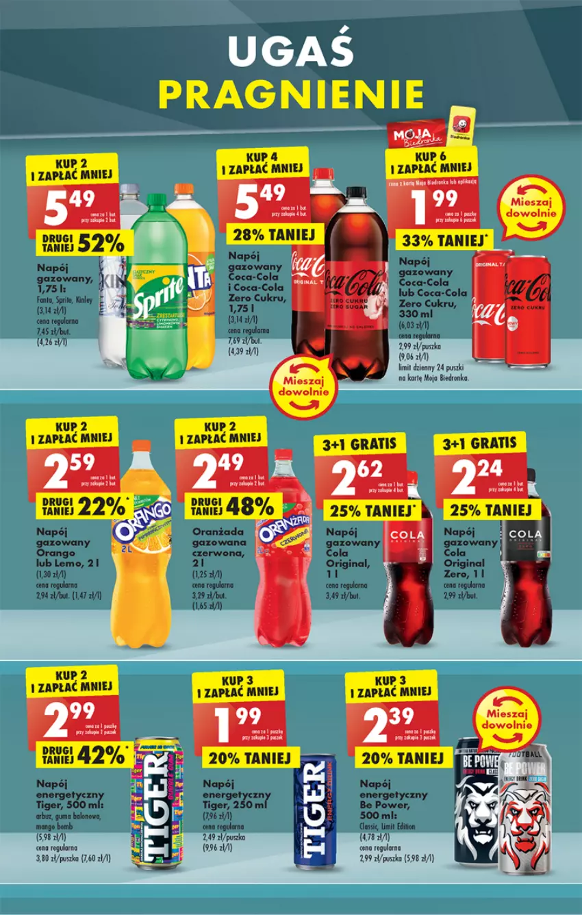 Gazetka promocyjna Biedronka - Gazetka - Biedronka.pl - ważna 28.11 do 03.12.2022 - strona 41 - produkty: Coca-Cola, Dron, Fa, Fanta, Gin, Koc, Mango, Napój, Oranżada, Sprite, Tiger