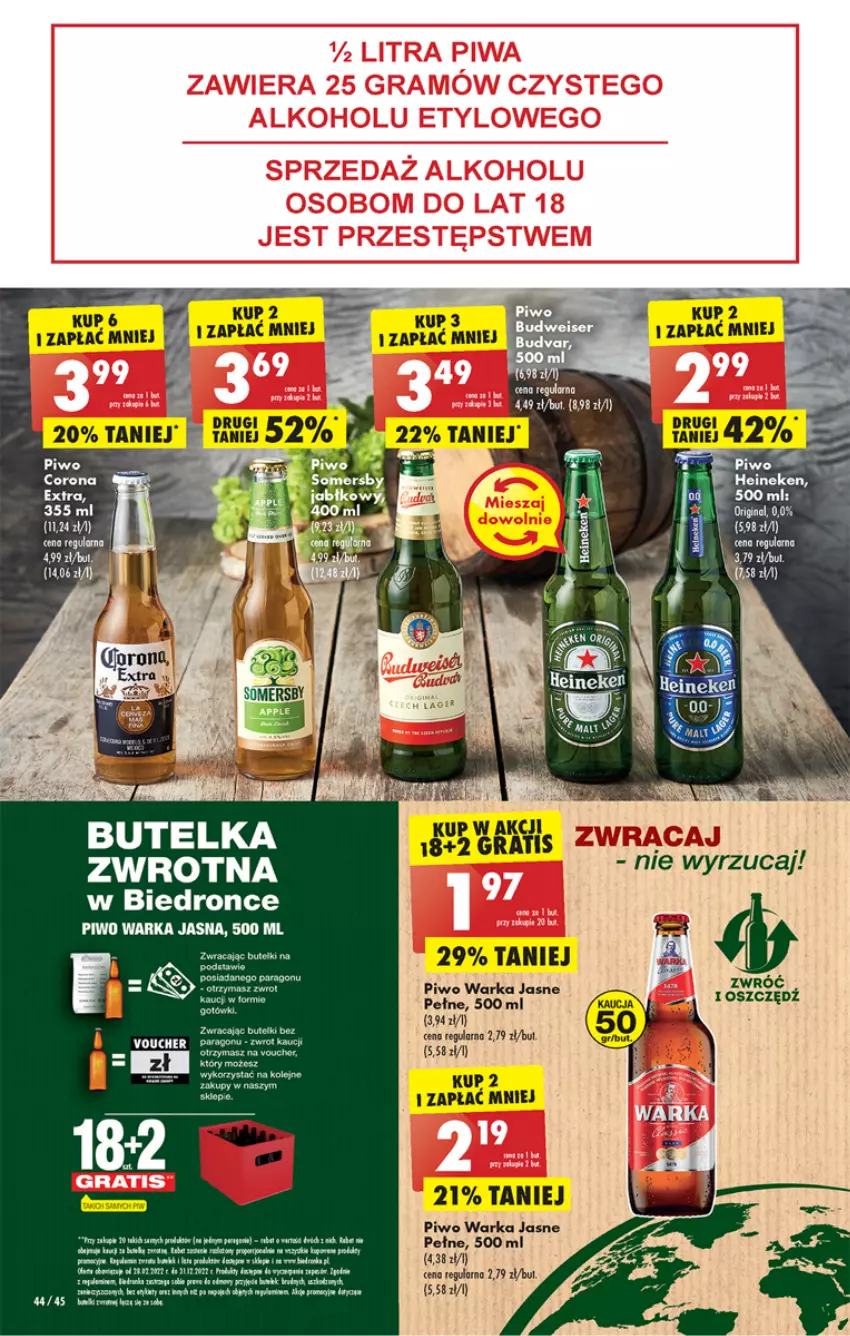 Gazetka promocyjna Biedronka - Gazetka - Biedronka.pl - ważna 28.11 do 03.12.2022 - strona 44 - produkty: Corona Extra, Dron, Fa, LEGO, Olej, Piwo, Por, Warka