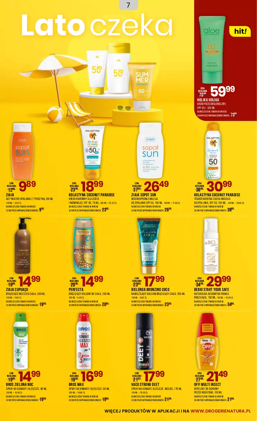 Gazetka promocyjna Drogerie Natura - Gazetka Drogerie Natura - ważna 05.06 do 22.06.2025 - strona 7 - produkty: Aksam, Balsam do ciała, Bielenda, Dzieci, Emulsja, Holika Holika, Mleczko, Nawilżający balsam, Perfecta, Por, Tran, Ziaja