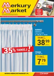 Gazetka promocyjna Merkury Market - Gazetka - ważna od 31.03 do 31.03.2024 - strona 1 - produkty: Karnisz, Firana