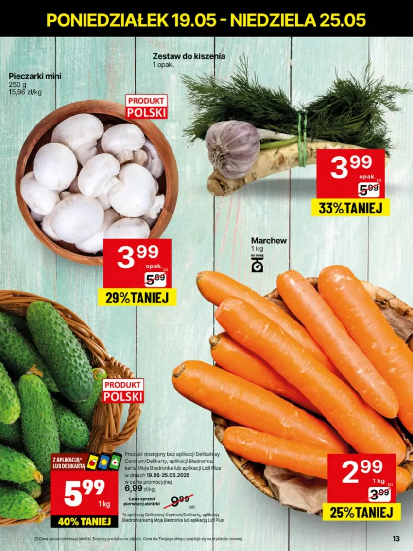 Gazetka promocyjna Delikatesy Centrum - Franczyza DC21 Poniedziałek - ważna 19.05 do 25.05.2025 - strona 13 - produkty: Dron, Piec, Rum