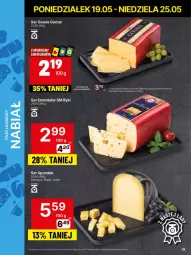 Gazetka promocyjna Delikatesy Centrum - Franczyza DC21 Poniedziałek - Gazetka - ważna od 25.05 do 25.05.2025 - strona 19 - produkty: Ser, Rum, Bursztyn, Ementaler, Dron, Rubin, Gouda