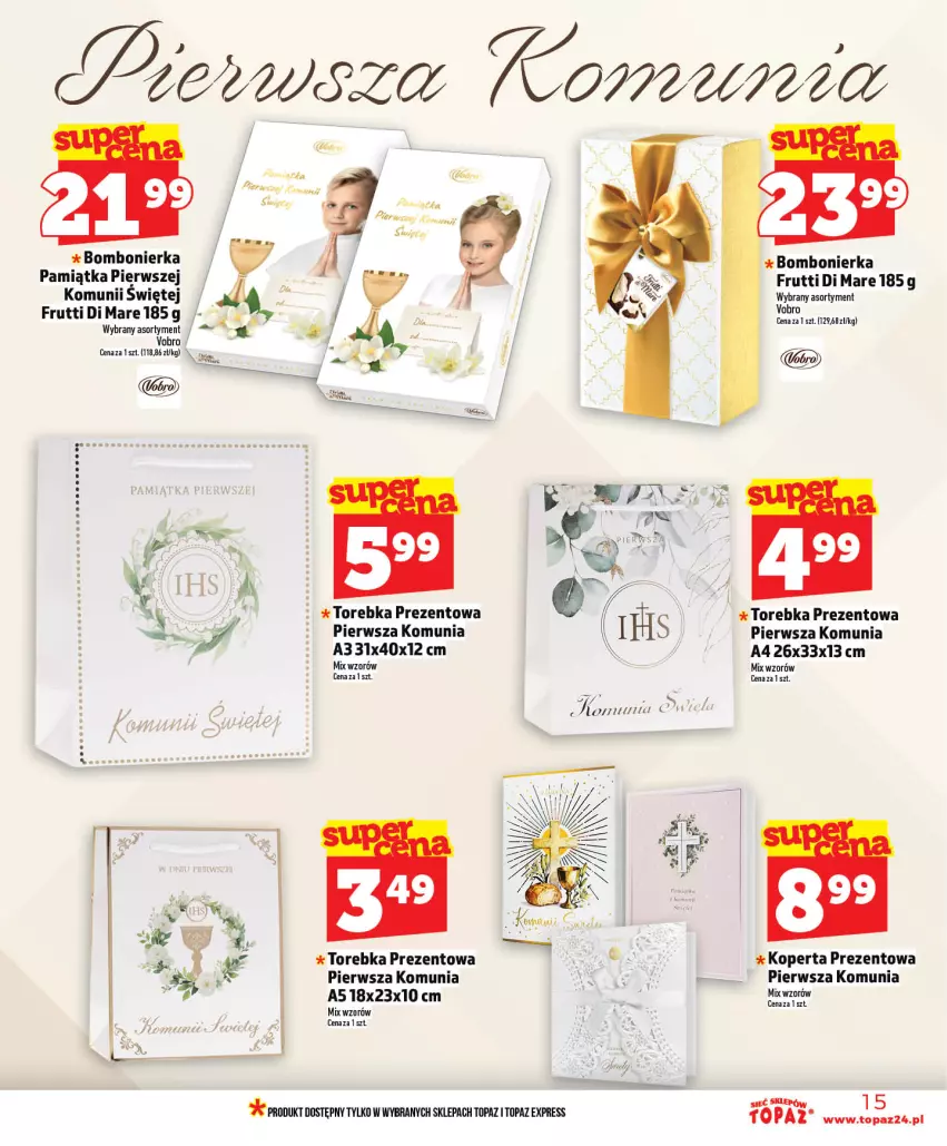 Gazetka promocyjna Topaz - Gazetka - ważna 14.05 do 20.05.2026 - strona 15 - produkty: Top, Torebka
