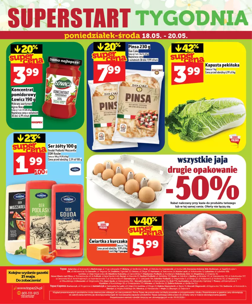 Gazetka promocyjna Topaz - Gazetka - ważna 14.05 do 20.05.2026 - strona 50 - produkty: Kurczak, Olej
