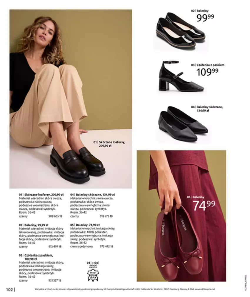 Gazetka promocyjna Bonprix - POWRÓT MODY LAT 70. - ważna 02.09 do 13.10.2025 - strona 104 - produkty: Baleriny, Dron, Fa, Gra, Por