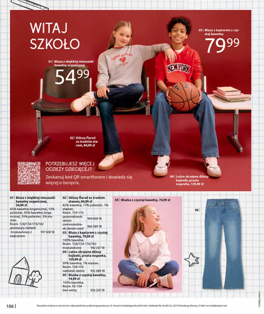 Gazetka promocyjna Bonprix - POWRÓT MODY LAT 70. - ważna 02.09 do 13.10.2025 - strona 108 - produkty: Dron, Fa, Gra, Por, Wełna