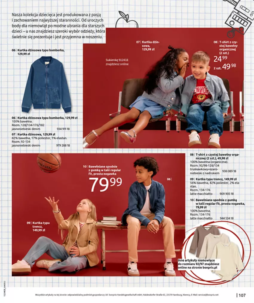 Gazetka promocyjna Bonprix - POWRÓT MODY LAT 70. - ważna 02.09 do 13.10.2025 - strona 109 - produkty: Ba!, Body, Dzieci, Fa, Gra, Kurtka, Ubrania