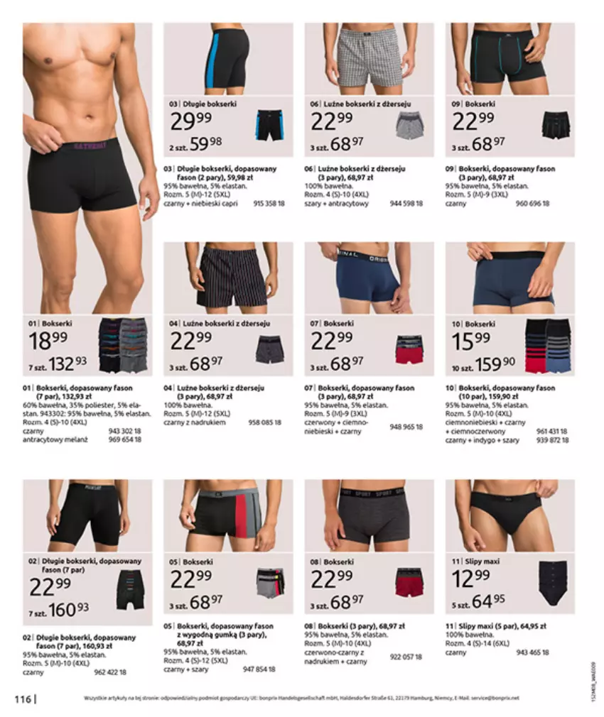 Gazetka promocyjna Bonprix - POWRÓT MODY LAT 70. - ważna 02.09 do 13.10.2025 - strona 118 - produkty: Bokserki, Fa, HP, Ser, Slipy
