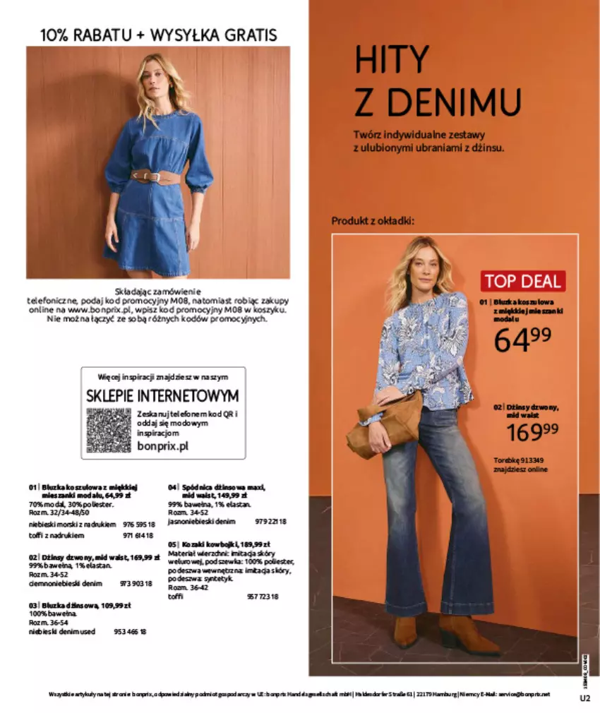 Gazetka promocyjna Bonprix - POWRÓT MODY LAT 70. - ważna 02.09 do 13.10.2025 - strona 2 - produkty: Gra, Gres, Kosz, Por, Spódnica, Telefon, Ubrania