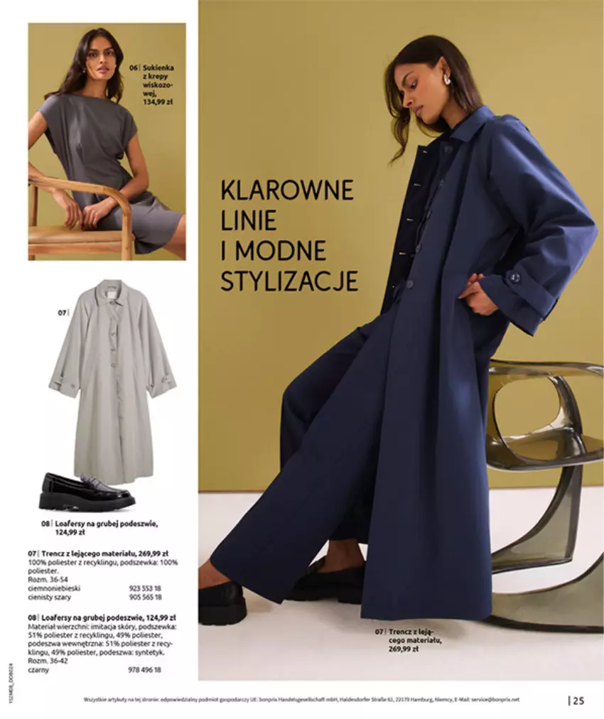 Gazetka promocyjna Bonprix - POWRÓT MODY LAT 70. - ważna 02.09 do 13.10.2025 - strona 27 - produkty: HP, Tera, Trencz