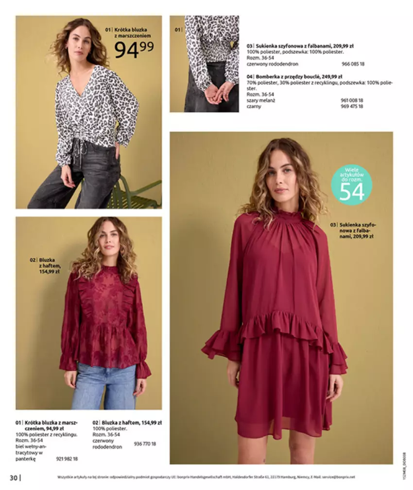 Gazetka promocyjna Bonprix - POWRÓT MODY LAT 70. - ważna 02.09 do 13.10.2025 - strona 32 - produkty: Fa, Gry, Melon, Por