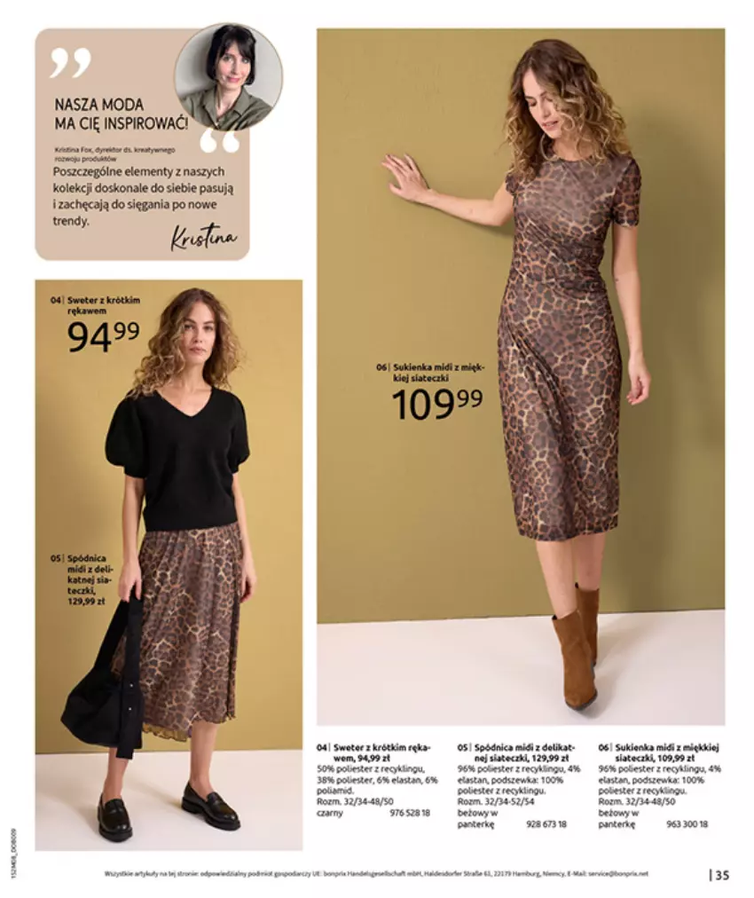 Gazetka promocyjna Bonprix - POWRÓT MODY LAT 70. - ważna 02.09 do 13.10.2025 - strona 37 - produkty: Fa, LG, Moda, Por, Ser