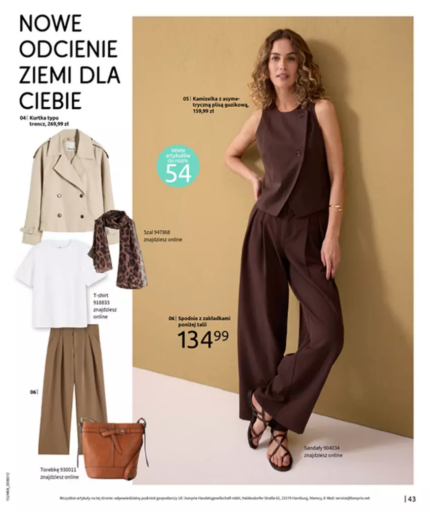 Gazetka promocyjna Bonprix - POWRÓT MODY LAT 70. - ważna 02.09 do 13.10.2025 - strona 45 - produkty: Kurtka, Trencz