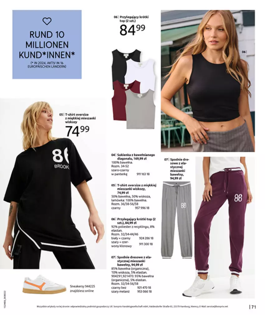 Gazetka promocyjna Bonprix - POWRÓT MODY LAT 70. - ważna 02.09 do 13.10.2025 - strona 73 - produkty: Fa, Gra, HP, LEGO, Lion, Spodnie, Sukienka, Top