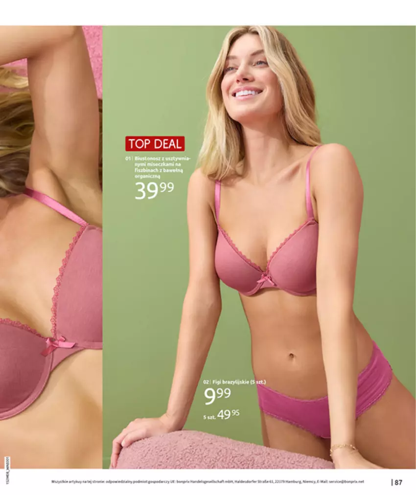 Gazetka promocyjna Bonprix - POWRÓT MODY LAT 70. - ważna 02.09 do 13.10.2025 - strona 89 - produkty: Figi, HP, Top