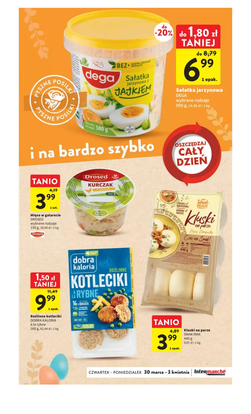 Gazetka promocyjna Intermarche - Gazetka Intermarche - ważna 30.03 do 03.04.2023 - strona 33 - produkty: Gala, Kluski na parze, Mięso, Mięso w galarecie, Sałat, Sałatka