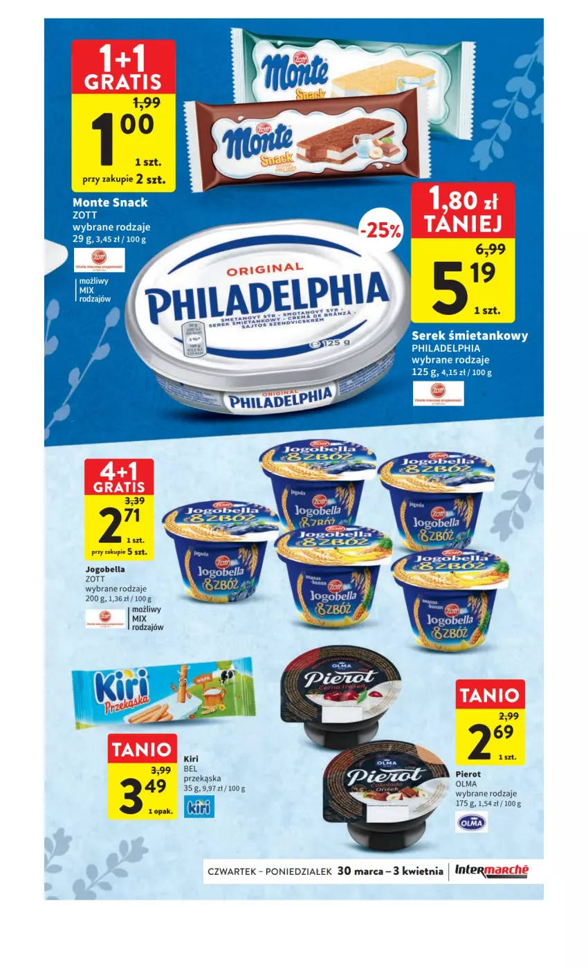 Gazetka promocyjna Intermarche - Gazetka Intermarche - ważna 30.03 do 03.04.2023 - strona 35 - produkty: Bell, Bella, Gra, Jogobella, Ser, Zott