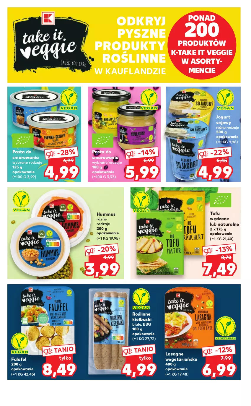 Gazetka promocyjna Kaufland - Ulotka HENKEL - ważna 06.10 do 19.10.2022 - strona 4 - produkty: Fa, Hummus, Jogurt, Kiełbaski białe, Lasagne, Mus, Roślinne kiełbaski, Tofu