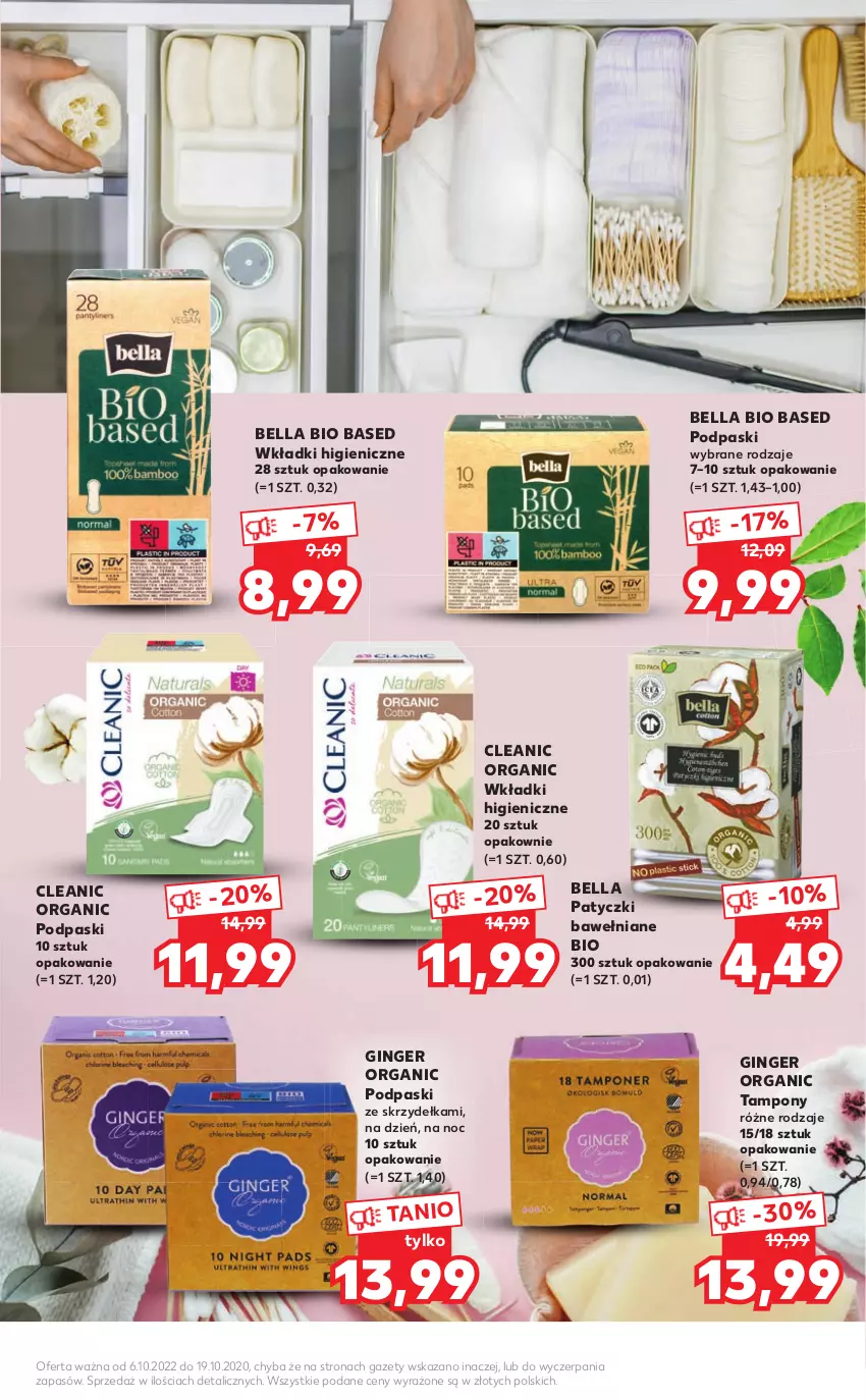 Gazetka promocyjna Kaufland - Ulotka HENKEL - ważna 06.10 do 19.10.2022 - strona 7 - produkty: Bell, Bella, Cleanic, Gin, Podpaski, Podpaski ze skrzydełkami, Tampony, Wkładki