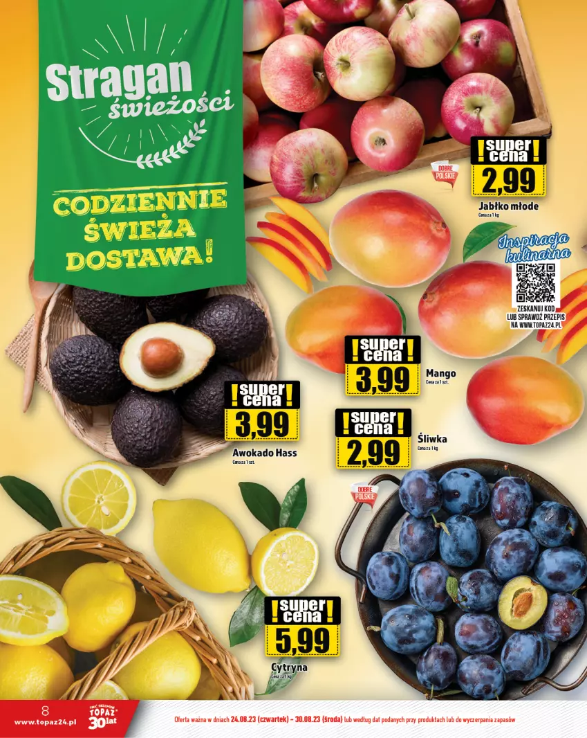 Gazetka promocyjna Topaz - Gazetka - ważna 24.08 do 30.08.2023 - strona 8 - produkty: Top