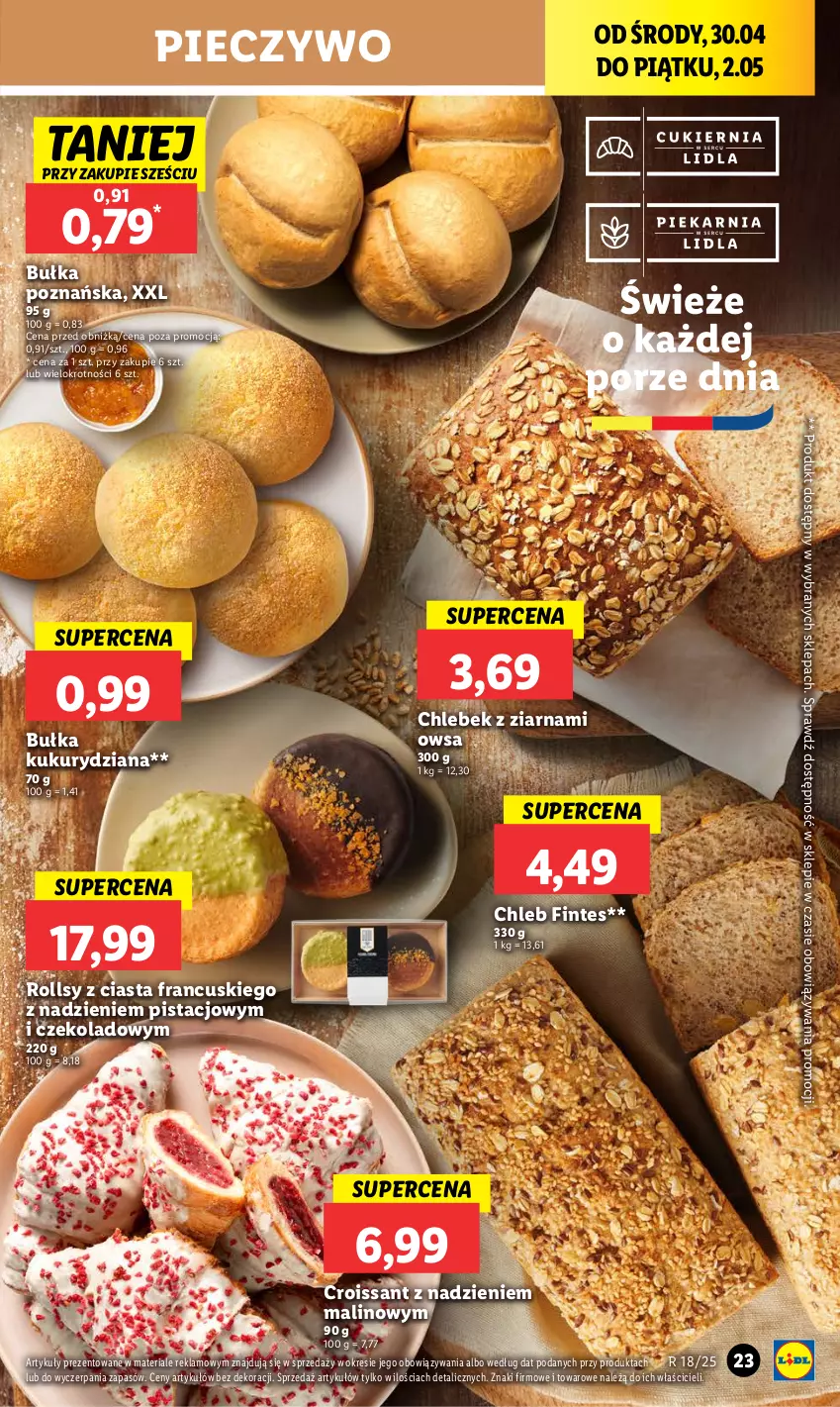 Gazetka promocyjna Lidl - GAZETKA - ważna 30.04 do 02.05.2025 - strona 27 - produkty: Bułka, Chleb, Croissant, Piec, Pieczywo, Por