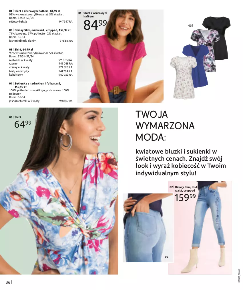 Gazetka promocyjna Bonprix - TREND SEZONU: DENIM - ważna 12.08 do 12.11.2024 - strona 38 - produkty: Dżinsy, Fa, Moda, Sukienka, Wełna