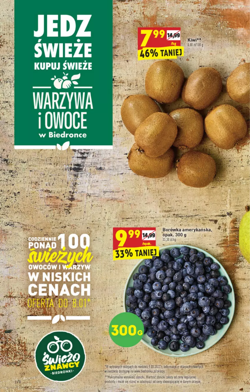 Gazetka promocyjna Biedronka - W tym tygodniu - ważna 07.01 do 08.01.2022 - strona 2 - produkty: Borówka, Borówka amerykańska, Dron, Owoce