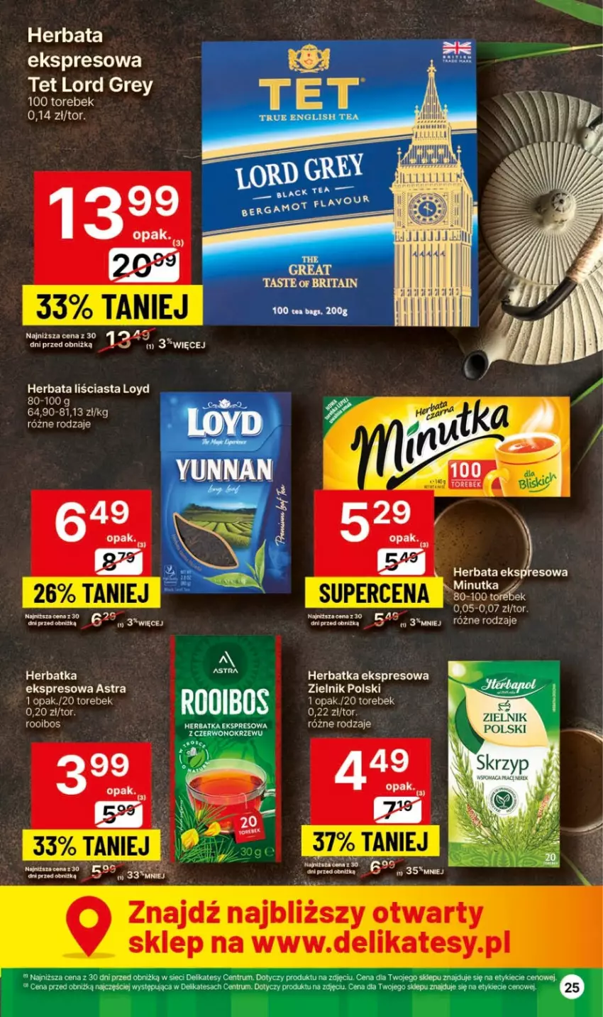 Gazetka promocyjna Delikatesy Centrum - Dyskontowe ceny w Delikatesach Centrum - ważna 01.02 do 07.02.2024 - strona 25 - produkty: Herbata, Loyd, Por, Rum