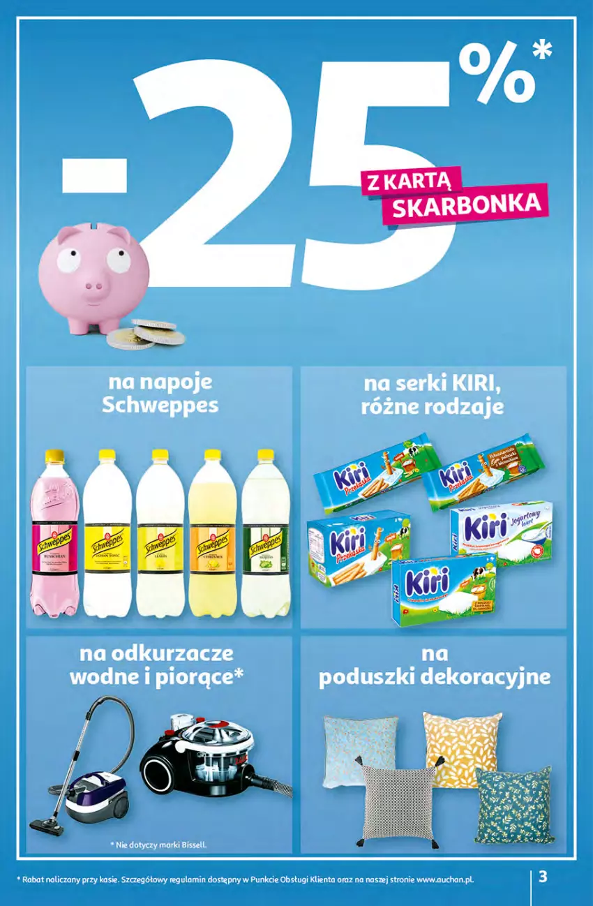 Gazetka promocyjna Auchan - Gazetka Koszyk Oszczędności Auchan Hipermarkety - ważna 19.10 do 29.10.2022 - strona 3 - produkty: Napoje, Odkurzacz, Odkurzacze, Ser