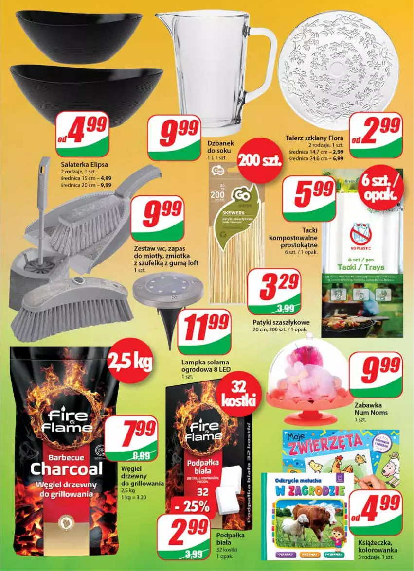 Gazetka promocyjna Dino - Gazetka - ważna 05.05 do 11.05.2021 - strona 17 - produkty: Dzbanek, Flora, Grill, Kolorowanka, Num Noms, Salaterka, Sok, Talerz, Węgiel drzewny, Zabawka