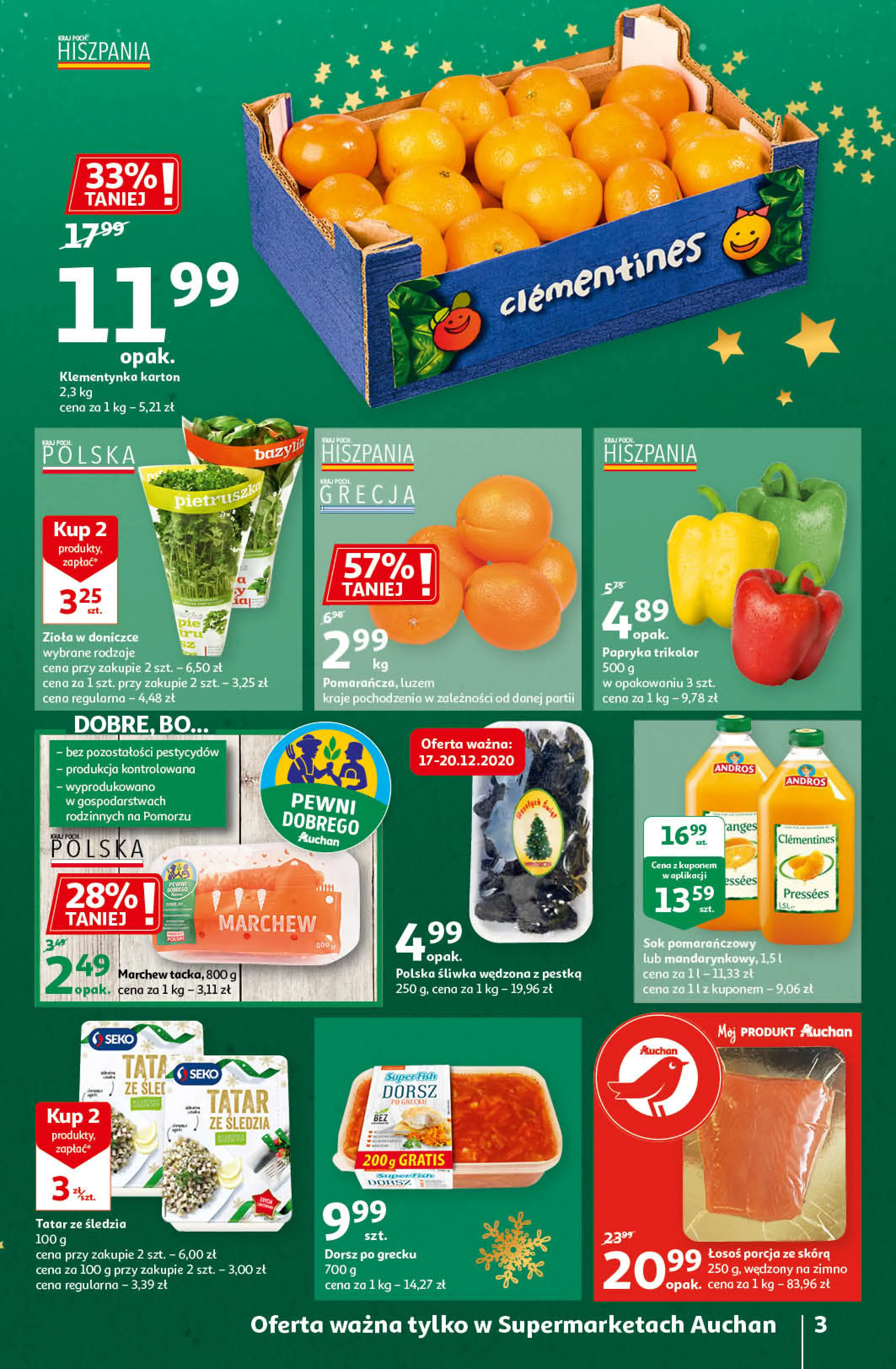 Gazetka promocyjna Auchan - Święta - ważna 17.12 do 24.12.2020 - strona 3