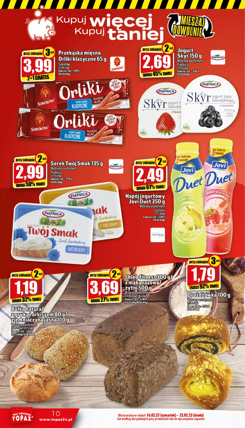 Gazetka promocyjna Topaz - Gazetka - ważna 16.02 do 22.02.2023 - strona 10 - produkty: Isla, Jogurt