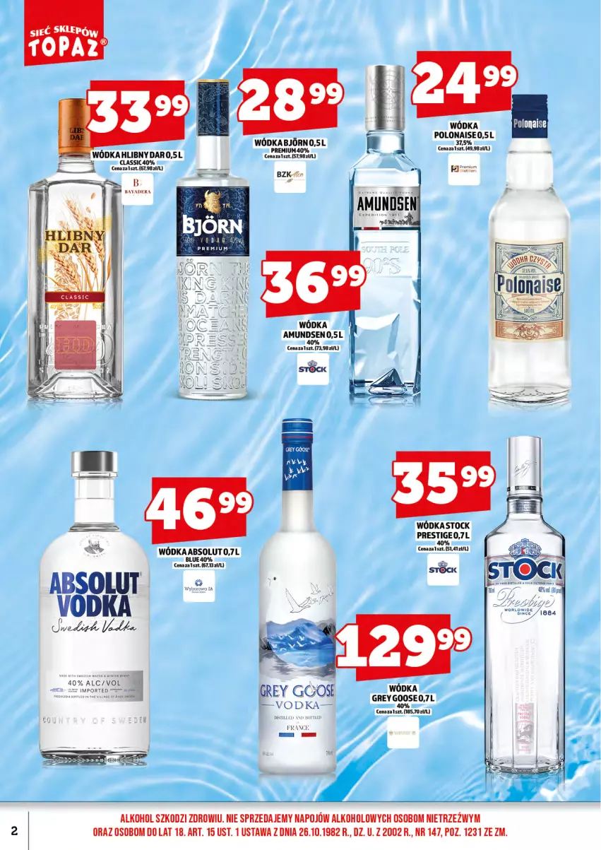 Gazetka promocyjna Topaz - Gazetka - ważna 17.07 do 31.07.2025 - strona 4 - produkty: Absolut, Stock, Wódka
