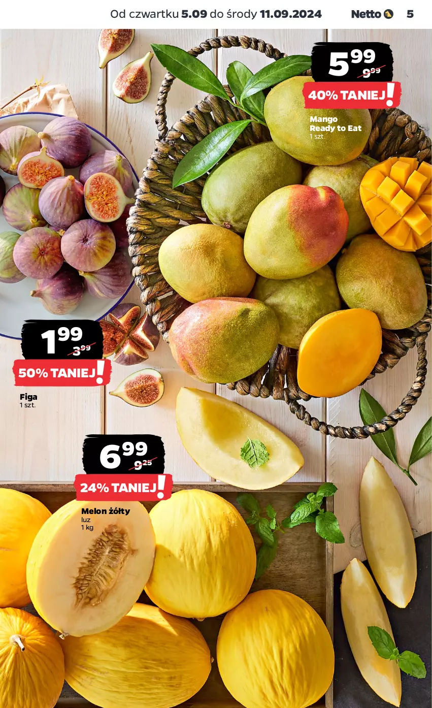 Gazetka promocyjna Netto - Artykuły spożywcze - ważna 05.09 do 11.09.2024 - strona 5 - produkty: Mango, Melon