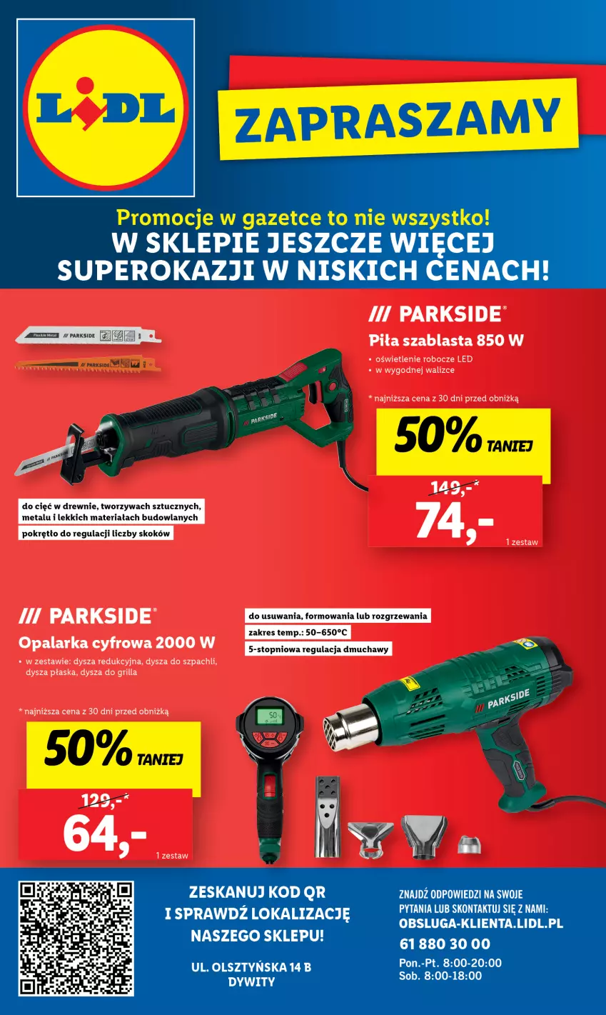 Gazetka promocyjna Lidl - Nowy Lidl w Dywitach już otwarty - ważna 22.04 do 28.04.2024 - strona 8 - produkty: Grill, Opalarka, Parkside, Top