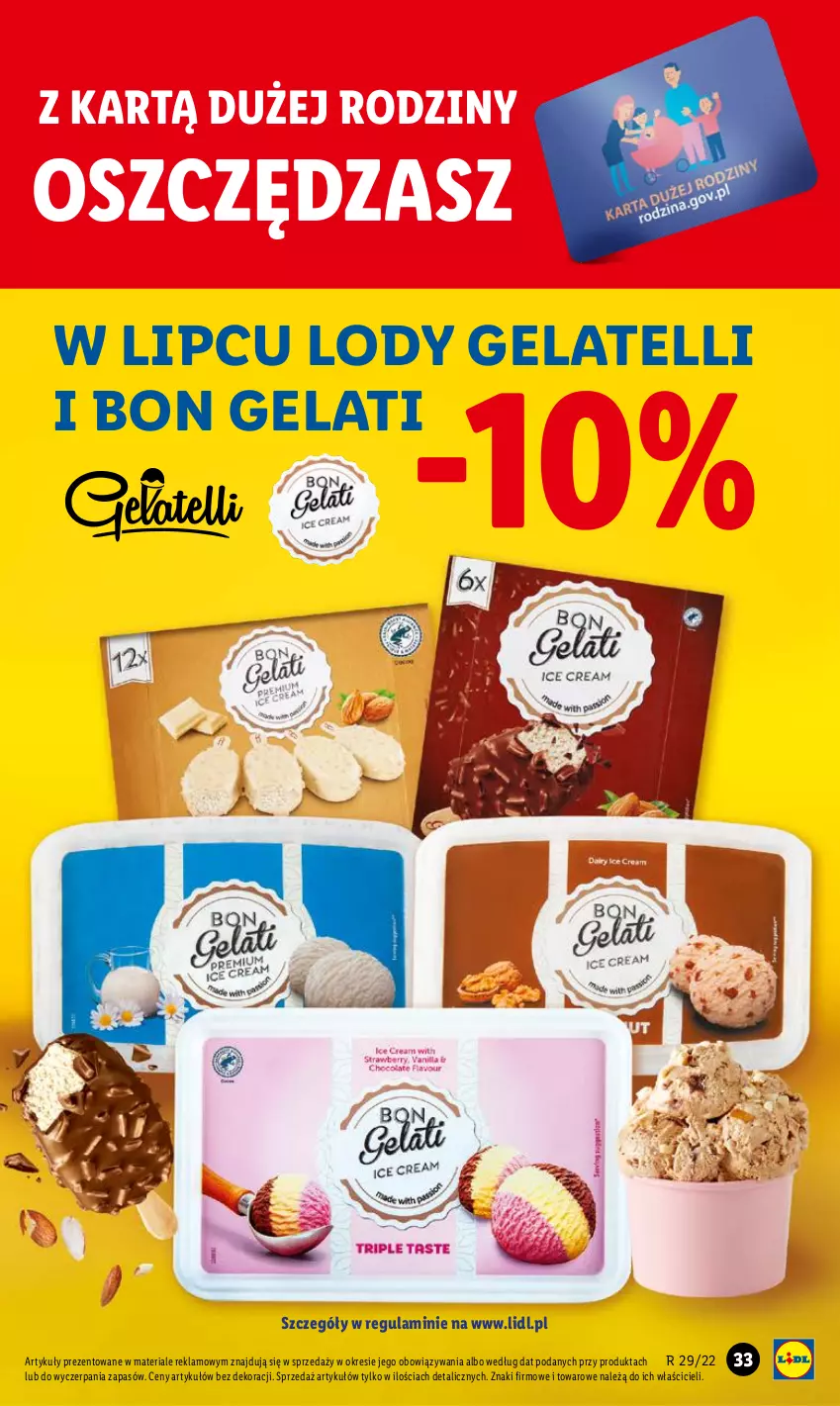 Gazetka promocyjna Lidl - GAZETKA - ważna 21.07 do 23.07.2022 - strona 33 - produkty: Lody