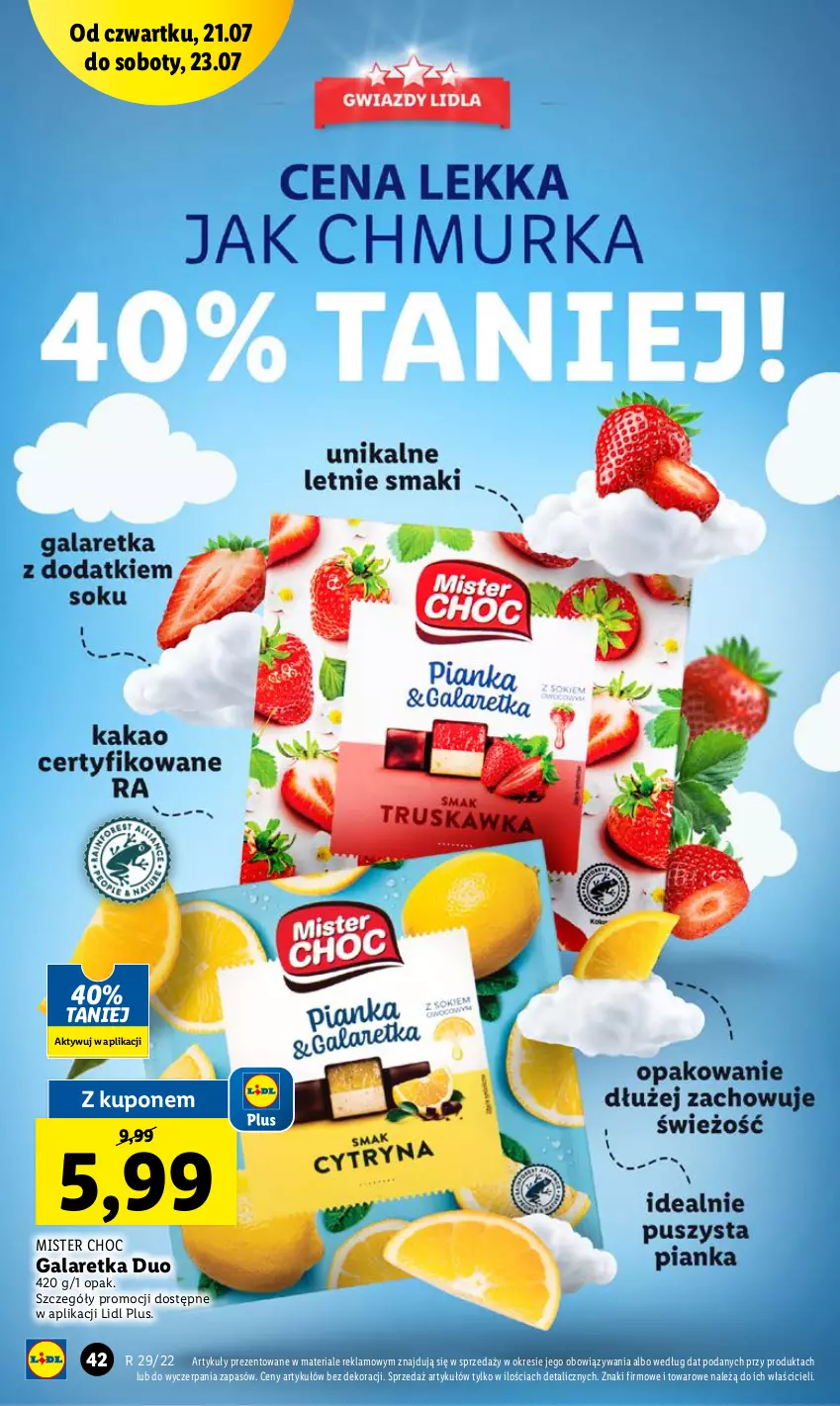 Gazetka promocyjna Lidl - GAZETKA - ważna 21.07 do 23.07.2022 - strona 42 - produkty: Gala, Galaretka