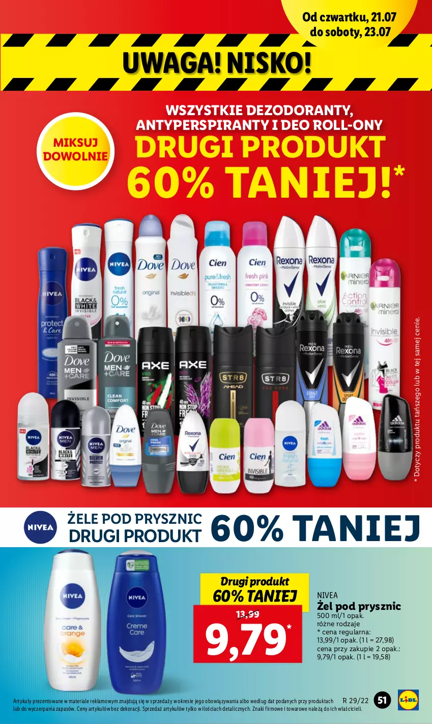 Gazetka promocyjna Lidl - GAZETKA - ważna 21.07 do 23.07.2022 - strona 51 - produkty: Antyperspirant, Dezodorant, Nivea, Waga