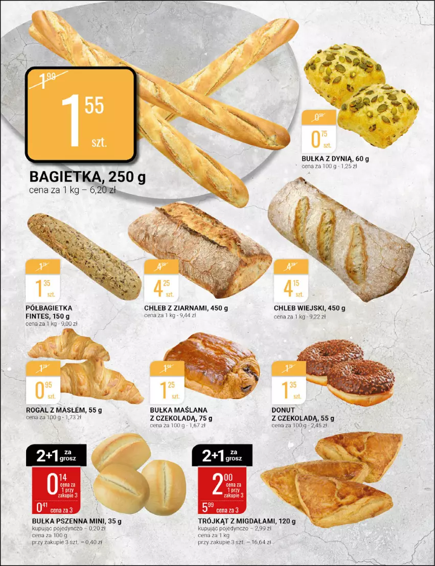 Gazetka promocyjna Bi1 - Walentynki - ważna 09.02 do 15.02.2022 - strona 6 - produkty: Bagietka, Bułka, Chleb, Donut, Dynią, LANA, Półbagietka, Rogal