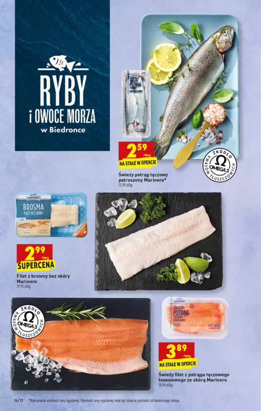 Gazetka promocyjna Biedronka - W tym tygodniu - ważna 06.04 do 10.04.2021 - strona 16 - produkty: Dron, Filet z pstrąga, Kret, LG, Pstrąg, Pstrąg tęczowy, Sok, Sos