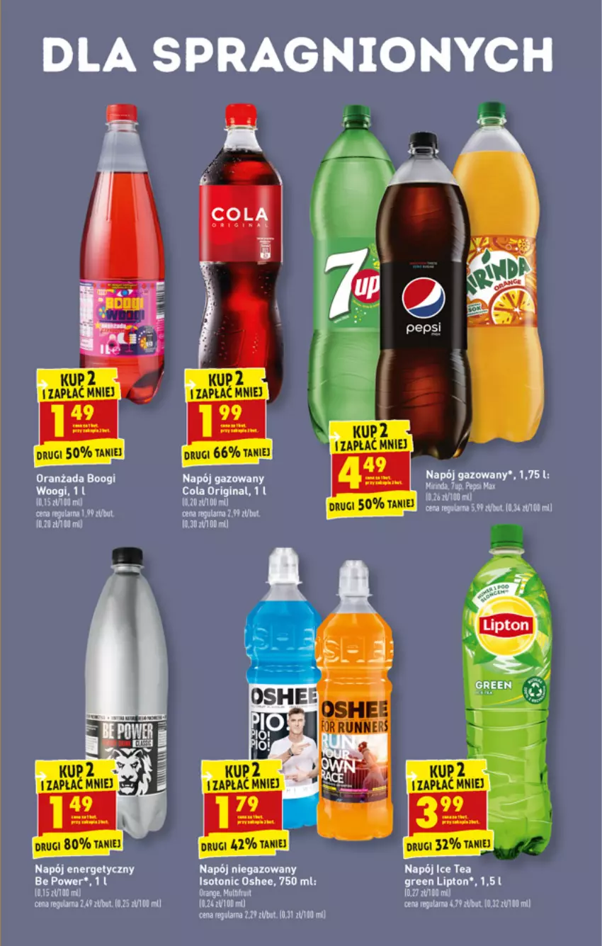 Gazetka promocyjna Biedronka - W tym tygodniu - ważna 06.04 do 10.04.2021 - strona 39 - produkty: Fa, Gin, Ice tea, Lipton, Napój, Napój energetyczny, Napój gazowany, Napój niegazowany, Oshee, Pepsi, Pepsi max