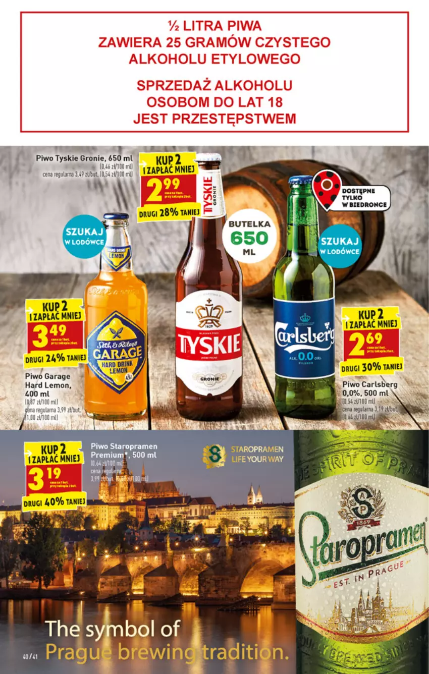 Gazetka promocyjna Biedronka - W tym tygodniu - ważna 06.04 do 10.04.2021 - strona 40 - produkty: Carlsberg, Dron, Piwo, Tyskie