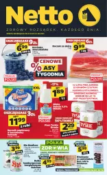 Gazetka promocyjna Netto - Gazetka spożywcza - Gazetka - ważna od 14.08 do 14.08.2021 - strona 1 - produkty: Piwa, Piwo, Gra, Borówka, Borówka amerykańska, Papier, Hamburger, Kawa, Tyskie, Tenex, Fasola, Ręcznik, Rolki, Burger, Bułka hamburger, Boczek, Bułka, Pomidory, Biszkopty, Mleko, Fa